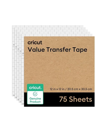 Переводная лента Cricut Value 30,5×30,5 см, 75 листов, белая