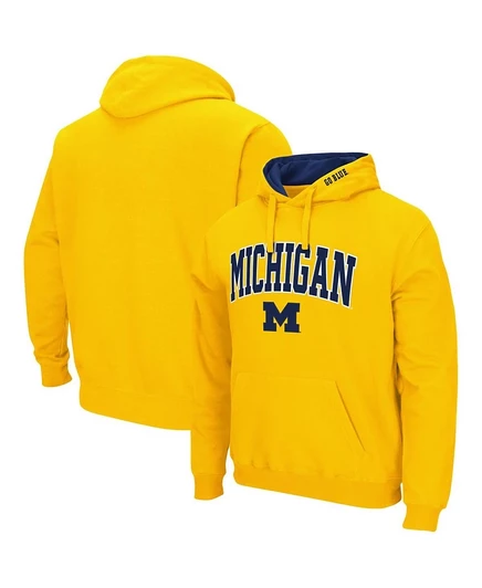 Мужское худи Colosseum Michigan с логотипом, желтое