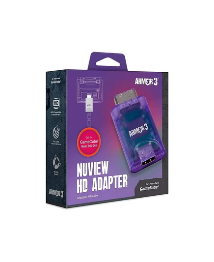   Адаптер HDMI высокой четкости Hyper NuView для GameCube purple
