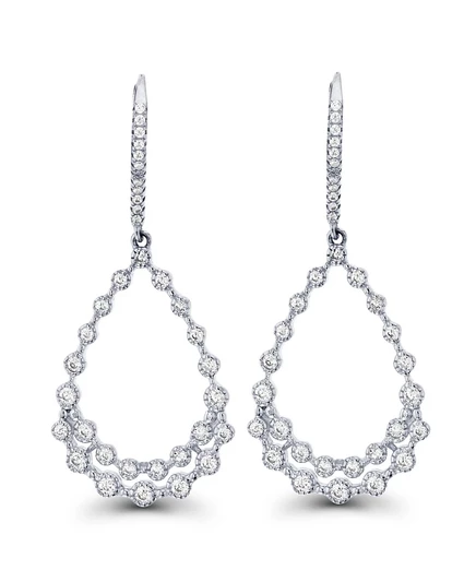 Женские серьги Macy's «Груша», фианиты, белые