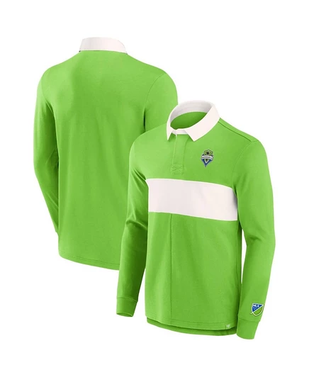 Мужское поло Fanatics Penalty Kick Seattle Sounders, зеленое