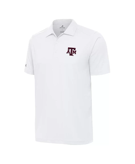 Поло Antigua Tribute Texas A&M Aggies, белое