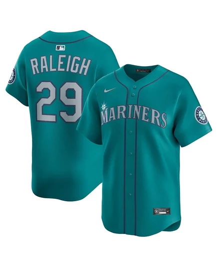 Мужская джерси Nike Cal Raleigh Seattle Mariners, синяя