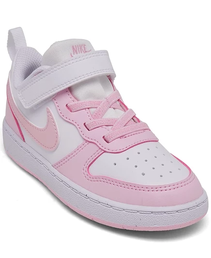 Повседневные кроссовки Nike Toddler Girls Court Borough Low Recraft с регулируемым ремешком от Finish Line multi
