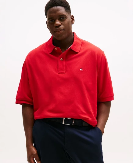 Мужское поло Tommy Hilfiger Ivy классического кроя, красное
