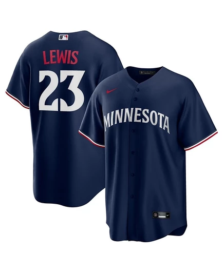 Мужская майка Nike Royce Lewis Minnesota Twins, темно‑синяя
