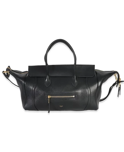Женская сумка-тоут Pre-Owned Celine Luggage ламбскин черная