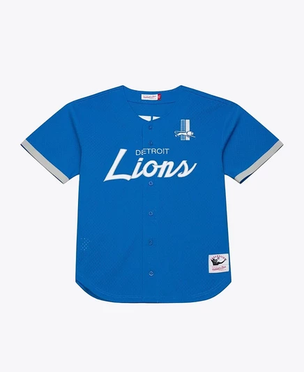Мужская джерси Mitchell & Ness Detroit Lions, синяя