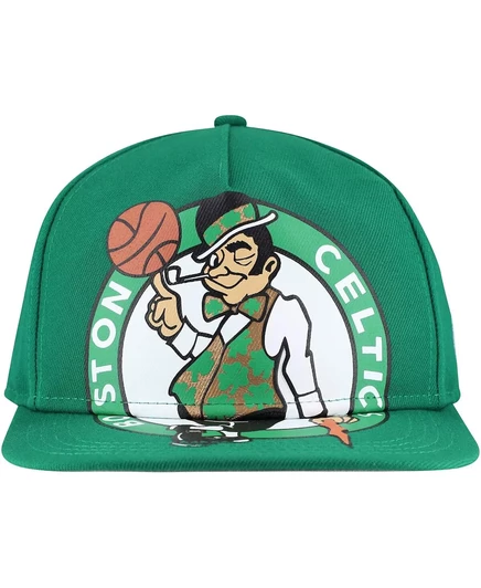 Мужская кепка-бейсболка для гольфа Kelly Green Boston Celtics с объемным принтом и логотипом New Era kelly green