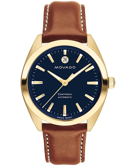 Мужские часы Movado Datron 40 мм автомат, коричневый