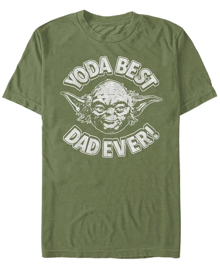 Мужская футболка Fifth Sun Yoda Best Dad, зеленая