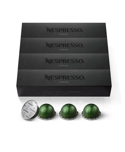 Капсулы Nespresso VertuoLine Stormio, 40 шт., белые