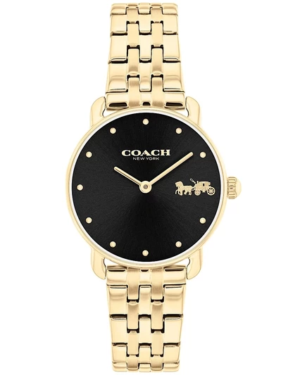 Женские часы-браслет COACH Womens Elliot золотистого цвета с браслетом из нержавеющей стали 28 мм yellow