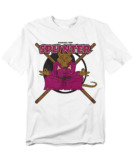 Мужская футболка TMNT Splinter, белая