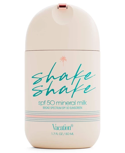 Солнцезащитный крем с минеральным молоком Vacation Mineral Milk Shake Shake SPF 50, 1,7 унции, без цвета