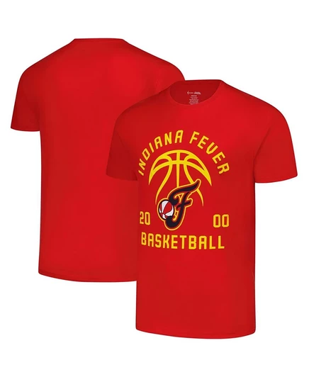 Мужская и женская баскетбольная футболка Stitches Red Indiana Fever, красная