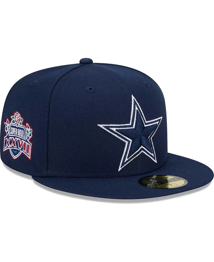 Мужская кепка New Era Navy Dallas Cowboys с нашивкой 59-го размера. navy
