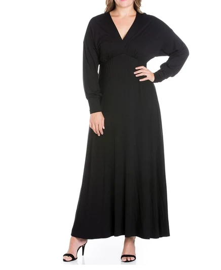 Женское платье 24seven Comfort Apparel, черное