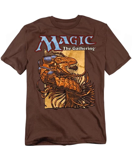 Мужская футболка Magic The Gathering Urzas Saga, коричневая