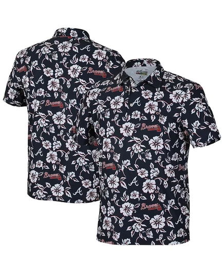 Мужская поло reyn spooner pua atlanta braves, синяя