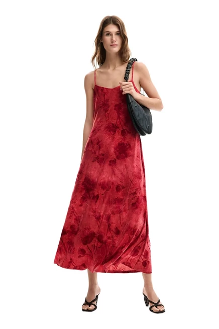 Женское платье Desigual на бретелях, красное