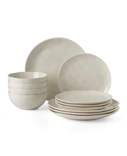 Набор столовой посуды Lenox Bay Colors, 12 пр., серый