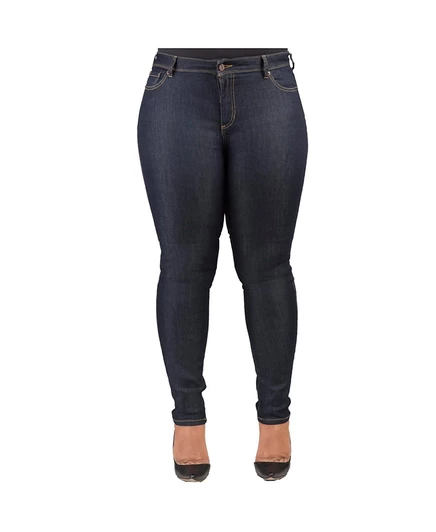 Женские узкие джинсы Poetic Justice Curvy-Fit, raw 31, синие
