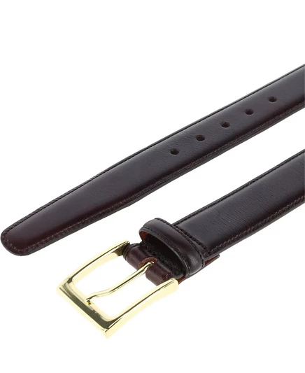 Мужской классический ремень TRAFALGAR из кожи Cortina толщиной 30 мм dark brown