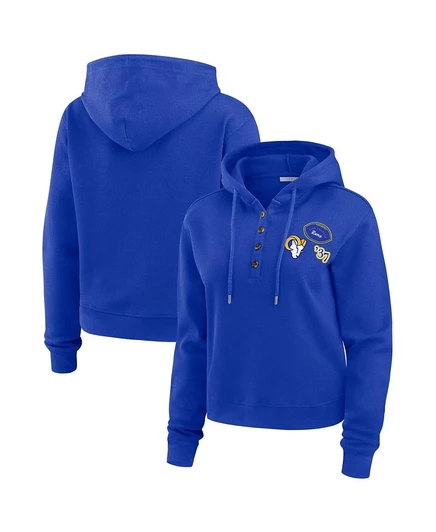 Женское вафельное худи WEAR by Erin Andrews Rams, синий