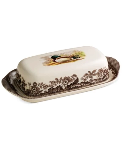 Масленка Spode Woodland Mallard с крышкой