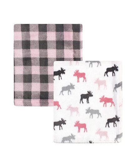 Уютные плюшевые роскошные одеяла Hudson Baby Cozy 2pk