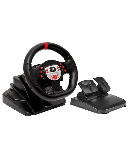 Игровой руль NBCP 180° с педалями, черный