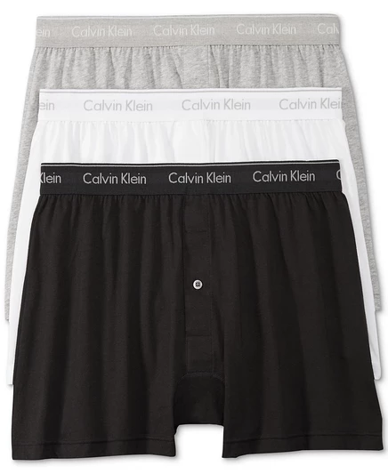 Мужские хлопковые боксеры Calvin Klein, 3 шт., разноцветные