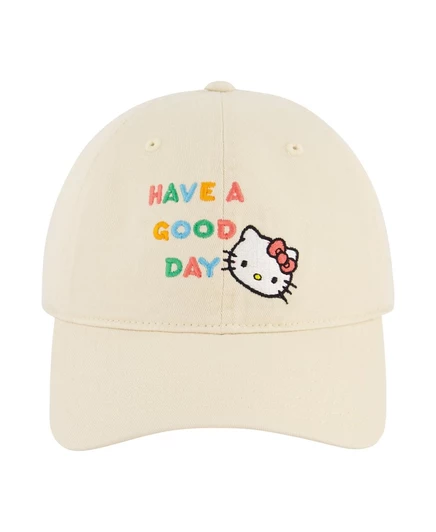 Женская бейсболка Sanrio Hello Kitty Have A Good Day, бежевая