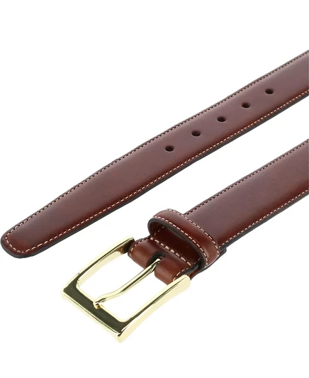 Мужской классический ремень TRAFALGAR из кожи Cortina толщиной 30 мм honey maple
