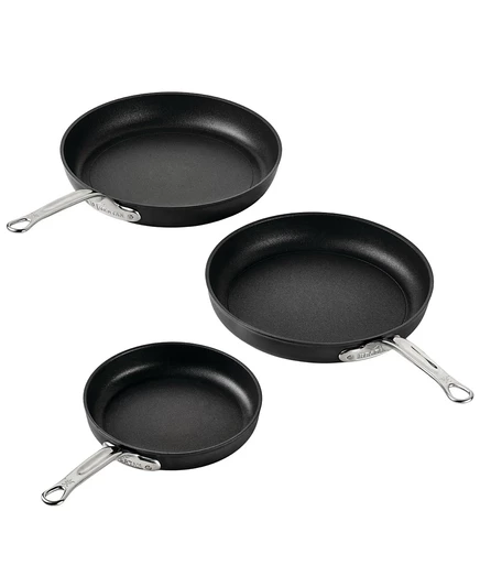 Набор сковород Hestan TITUM 3 шт. с антипригарным покрытием, черный