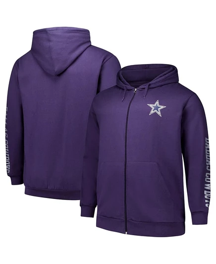 Мужское худи Fanatics Dallas Cowboys, фиолетовое