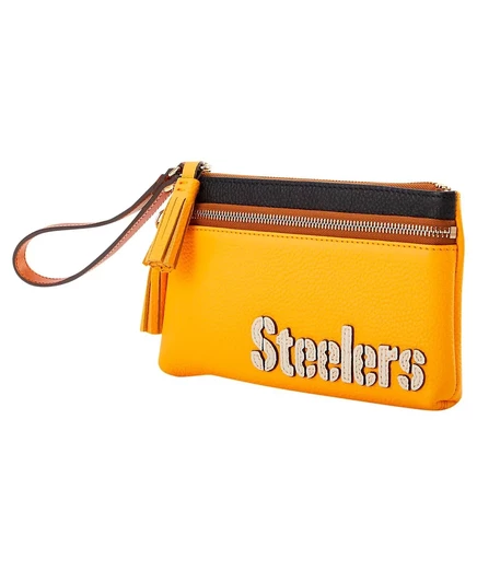 Напульсник Dooney & Bourke Pittsburgh Steelers Infield с двойной застежкой-молнией