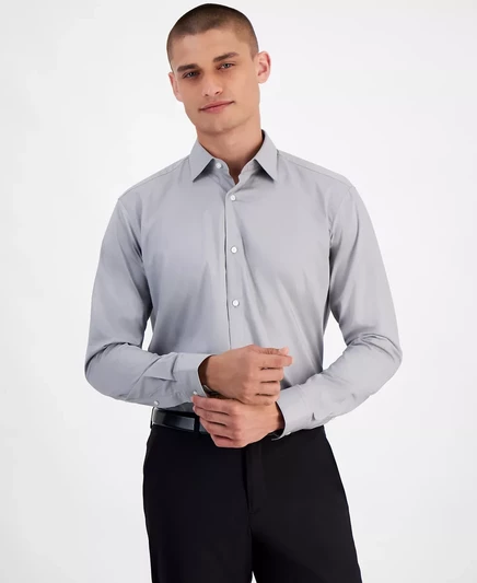 Мужская рубашка Hugo Boss grey