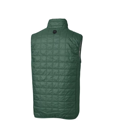 Мужской пуховик Cutter & Buck Hunter Green Philadelphia Eagles Rainier PrimaLoft Eco с застежкой-молнией на всю длину. hunter green