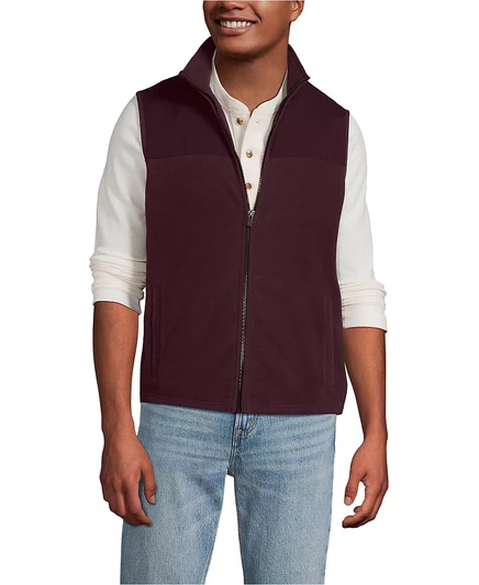 Мужская жилетка Lands' End Anyweather Big & Tall, красная
