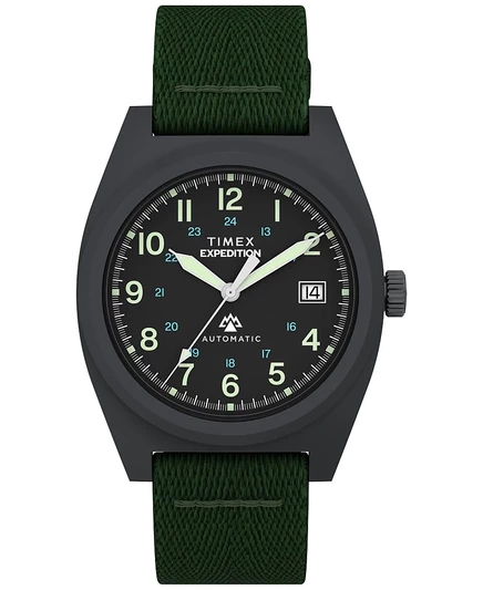 Мужские часы Timex Mechanical Automatic 39 мм, черные