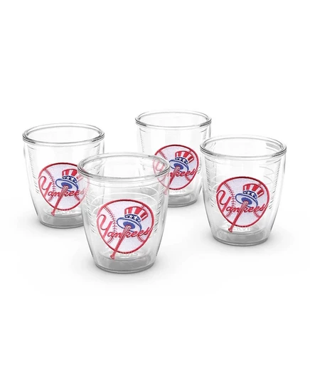 Tervis New York Yankees, 4 упаковки по 12 унций. Набор стаканов с эмблемой