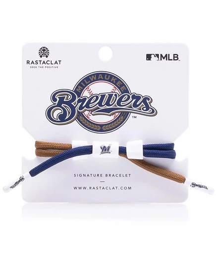 Мужской браслет Rastaclat Milwaukee Brewers Signature Outfield, черный