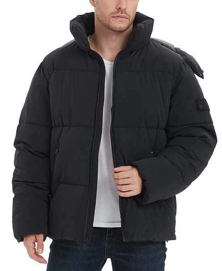 Мужская куртка Outdoor United стёганая, с капюшоном, черная