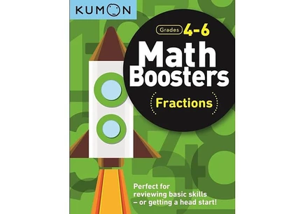 Книга Kumon Math Boosters: Fractions, рабочая тетрадь