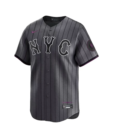 Мужская джерси Nike New York Mets City Connect, серая
