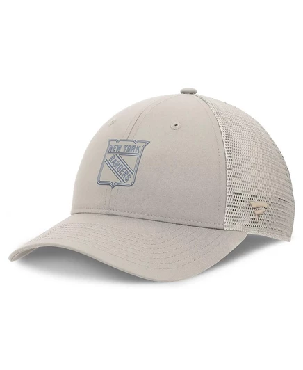 Женская тракер-кепка Fanatics New York Rangers Authentic Pro Road, бежевая