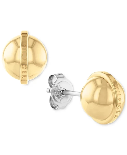 Серьги-гвоздики Tommy Hilfiger Orb, золотистые