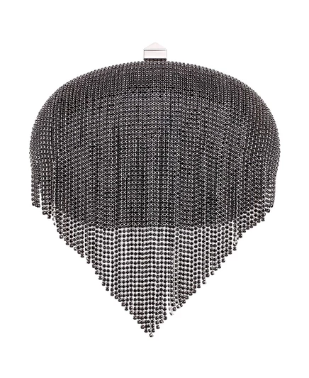 Женский клатч Nina Crystal Chain Draped, черный